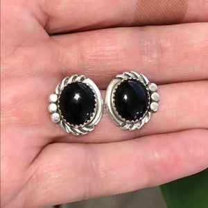 Sterling silver stud earrings